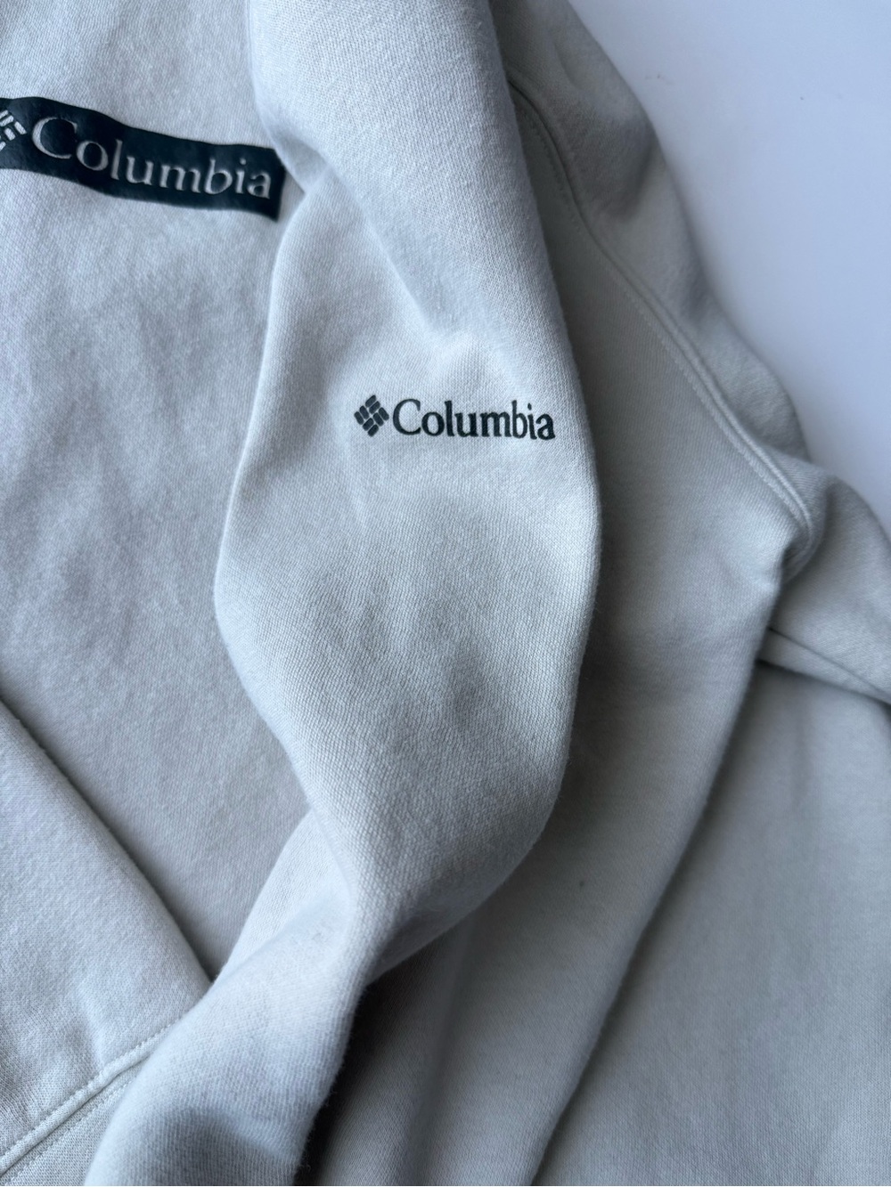 Columbia Men's Pullover Sweatshirt Trek Crew Sweatshirt Black Size - Picture 4 of 8